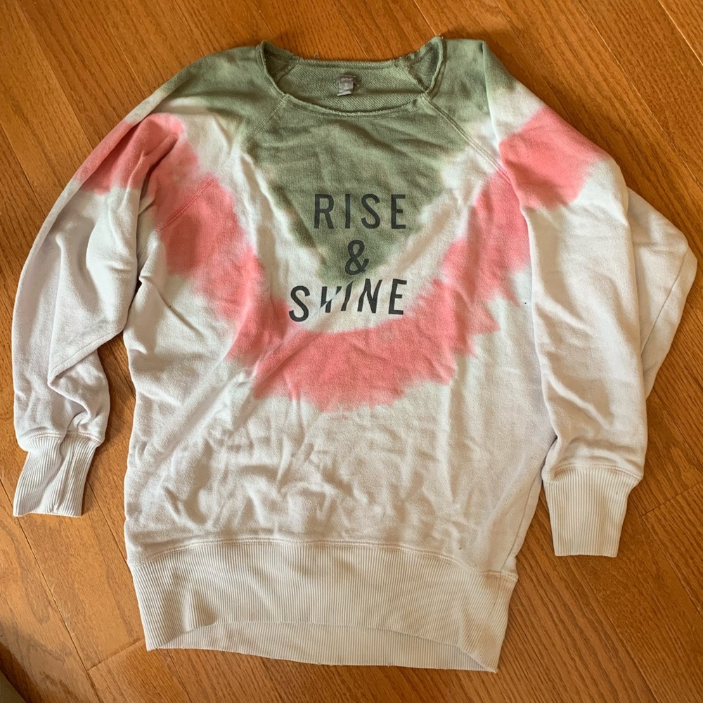 Dyed Long Sleeve | White | Pink | Green | Aerie